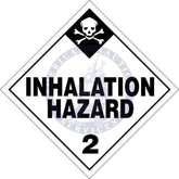 Placard Class 2.3: Inhalation Hazard, Domestic Standard Worded